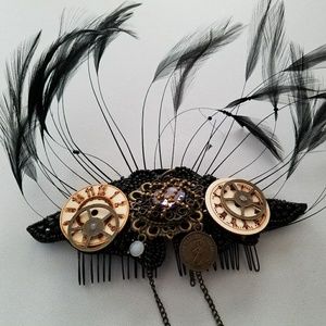 Steam punk hair comb
